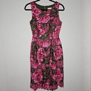 NWOT Anthropologie Eri + Ali Women's Pink Floral/Lace Dress Size 0